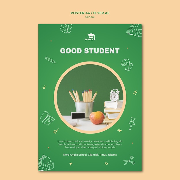 Torna al modello di poster di scuola