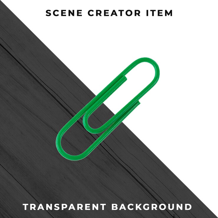 Gratis PSD transparante psd van een metalen paperclipobject