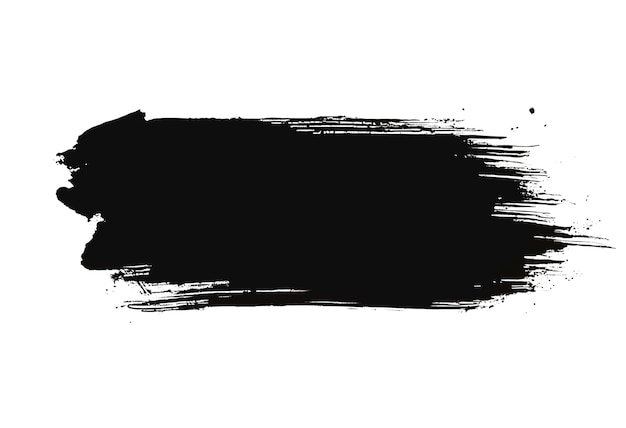 Tratto di pennello nero