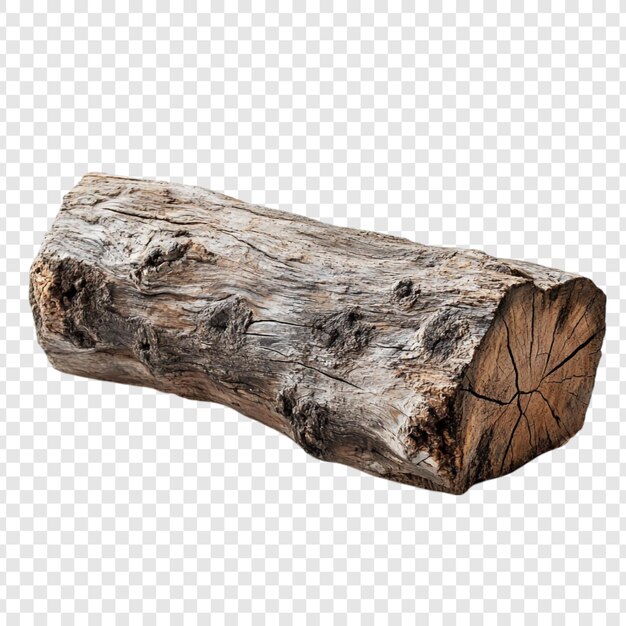 Un tronco de madera natural que se ha desgastado