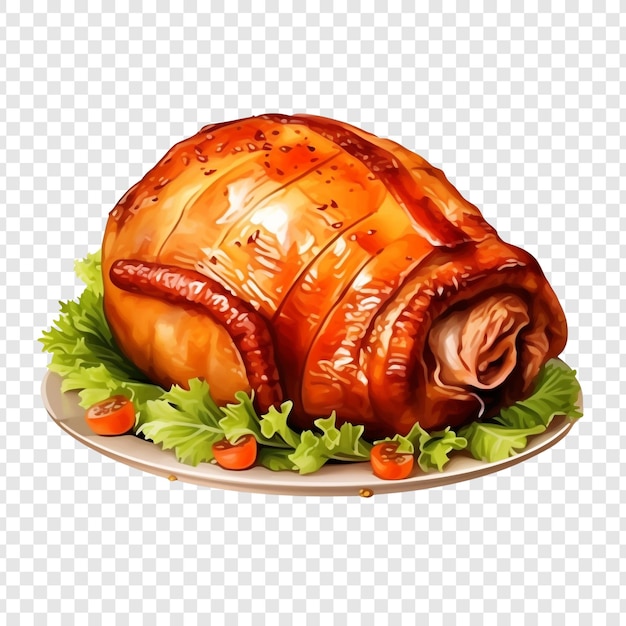 Turducken aislado sobre fondo transparente