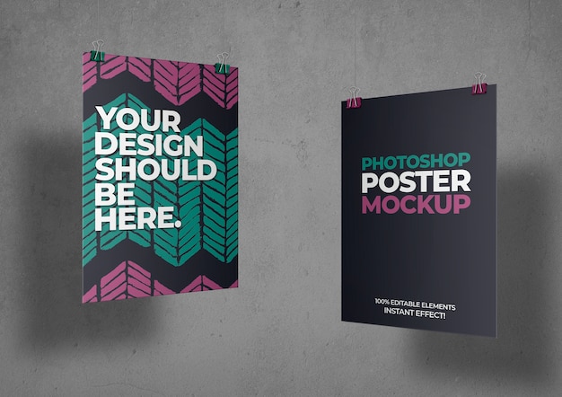 Twee posters mockup