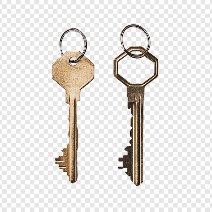 PSD Gratis two golden keys a symbol of opportunity and new beginnings