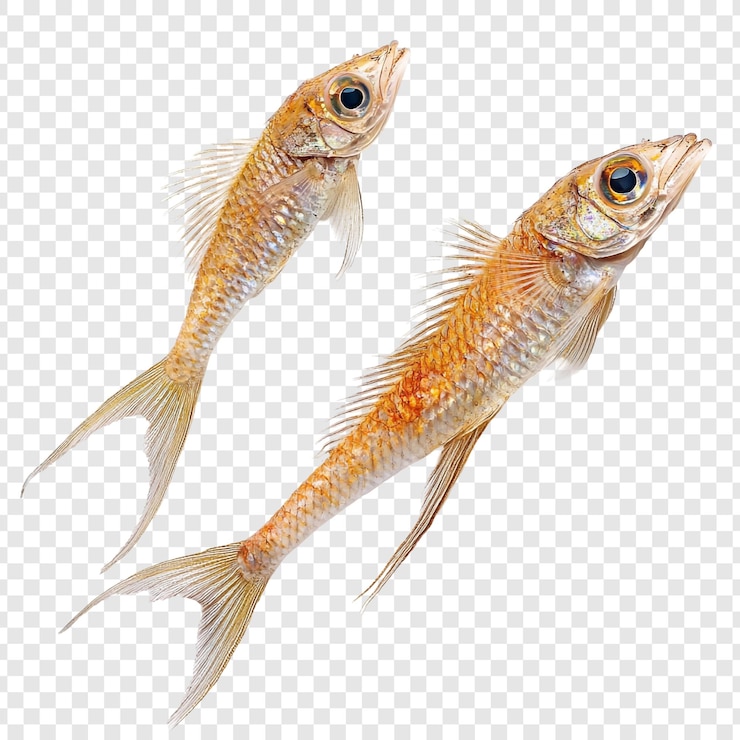 PSD Gratis two red mullets freshly caught closeup view