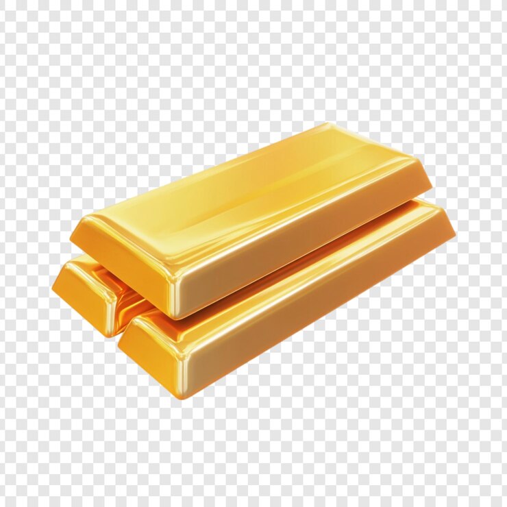 PSD Gratis two shiny gold bars precious metal ingots wealth and luxury concept
