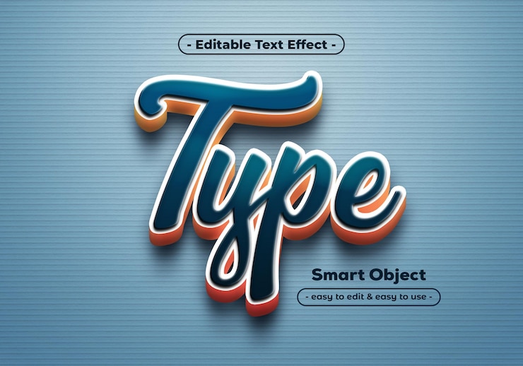 PSD Gratis type-text-style-effect