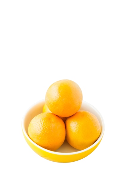 Uitzicht op vers oranje fruit