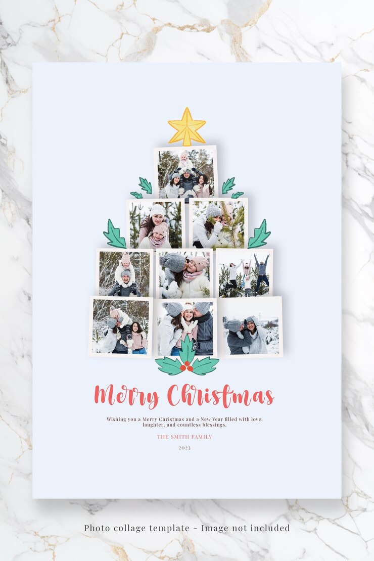 PSD gratuito un modello psd per la carta di natale