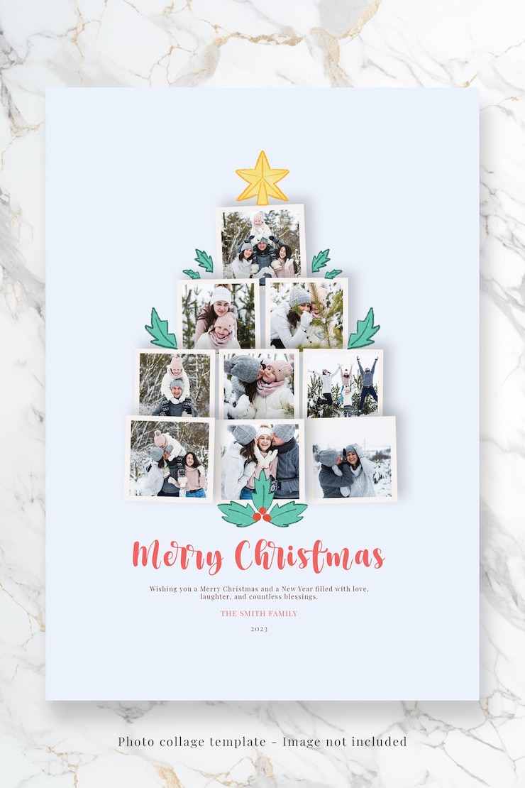 PSD gratuito un modello psd per la cartolina di natale