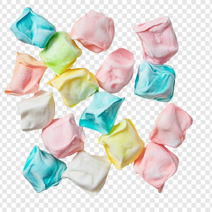 PSD gratuito una deliziosa diffusione di marshmallows di colori pastello un dolce e aria delizioso perfetto per un'immagine di dolcieria capricciosa