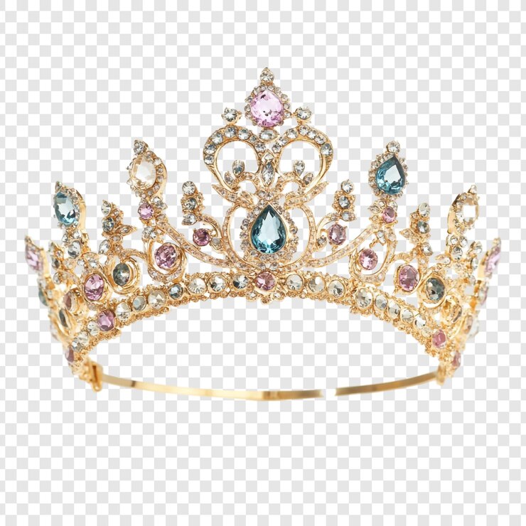 PSD gratuito una maestosa corona d'oro adornata di gemme scintillanti