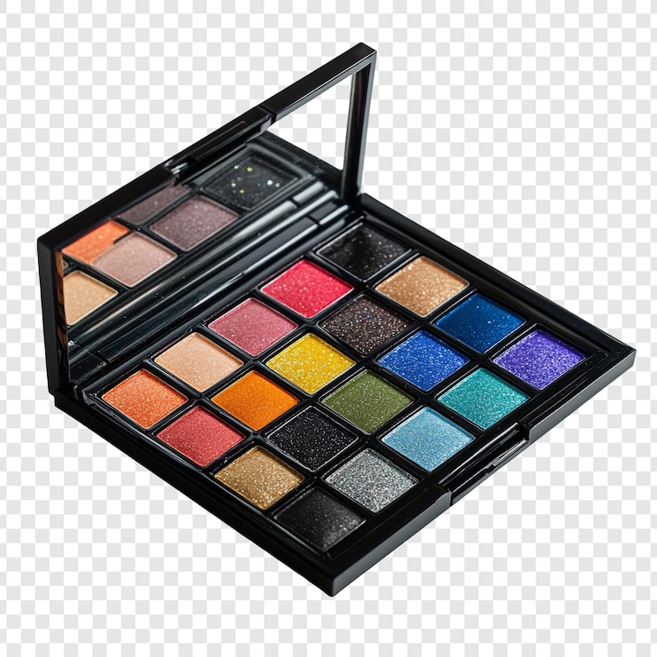 PSD gratuito una palette di ombre per gli occhi vivace, un sogno per i truccatori