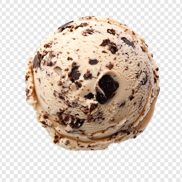 Una sola ciotola di delizioso gelato al cioccolato