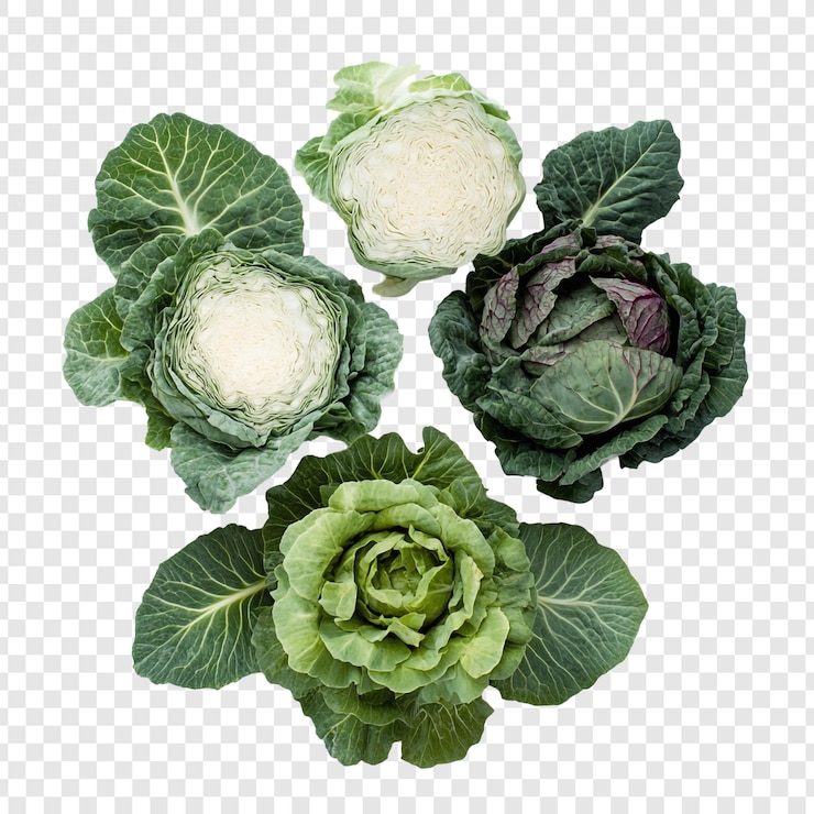 PSD gratuito una splendida collezione di cavoli freschi