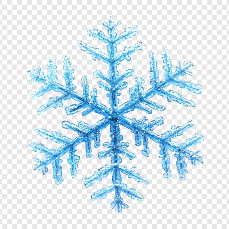 PSD gratuito una straordinaria macrofotografia di fiocchi di neve blu