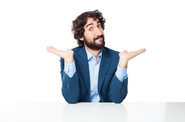 PSD gratuito uomo con le mani alzate