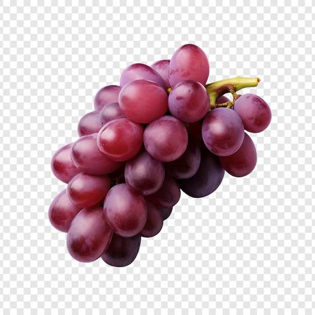 Uvas aisladas sobre un fondo transparente