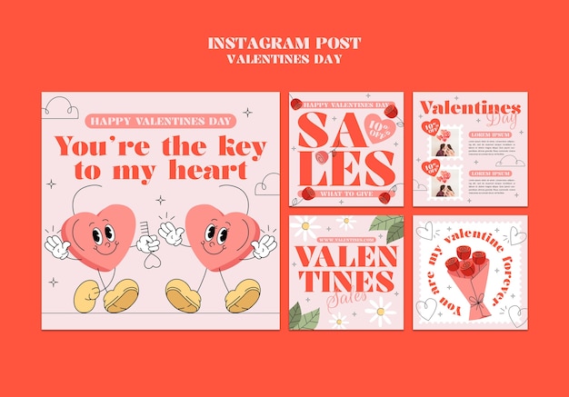 Valentijnsdag sjabloonontwerp