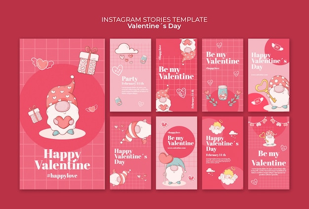 Valentijnsdag viering instagram verhalen