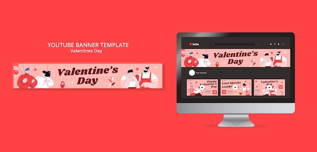 Valentijnsdag viering youtube banner