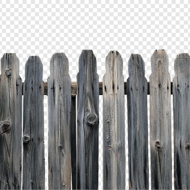 La valla de madera de la rústica es un primer plano detallado