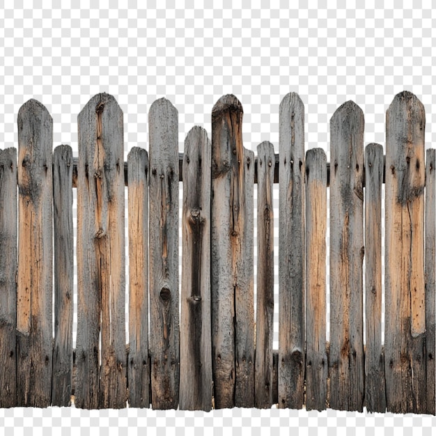 La valla de madera de la rústica es un primer plano detallado