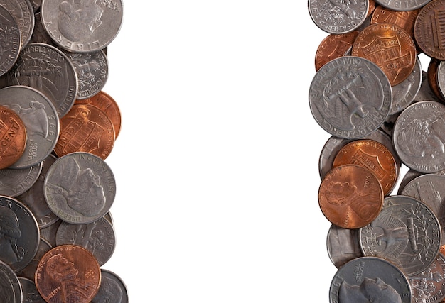 Varias monedas aisladas