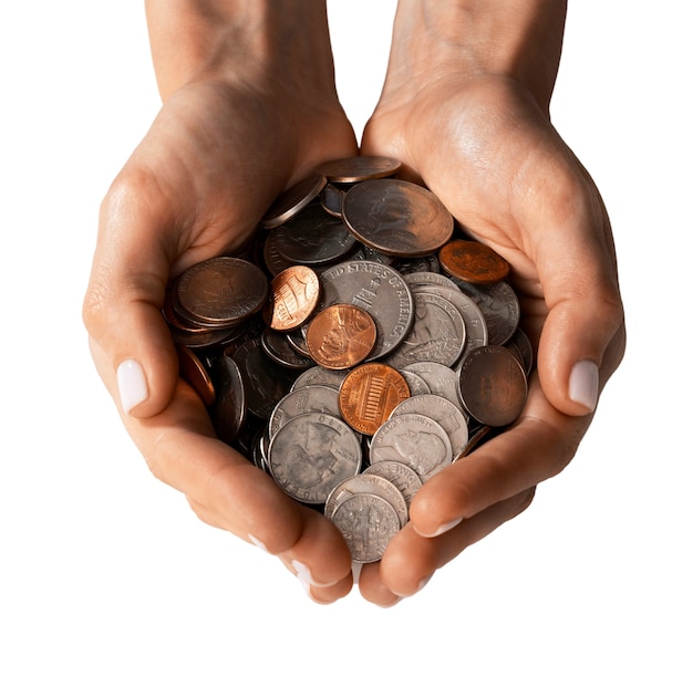 Varias monedas aisladas