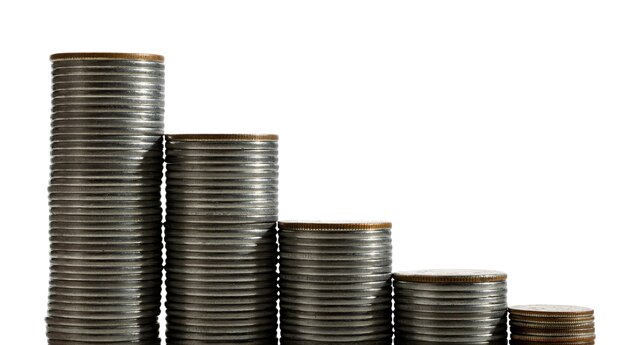 Varias monedas aisladas