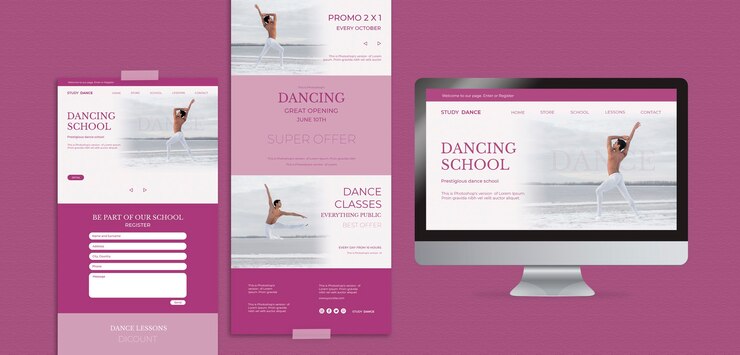 PSD gratuito varias plantillas web y pantallas
