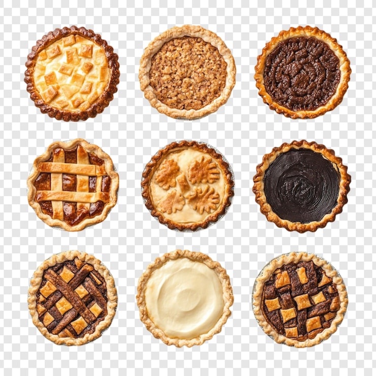 PSD gratuito una variedad de deliciosos pasteles caseros