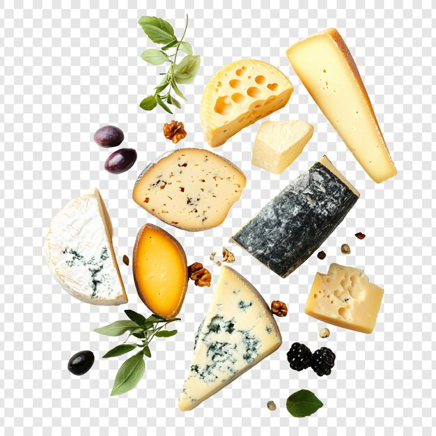 Una variedad de quesos Una delicia culinaria
