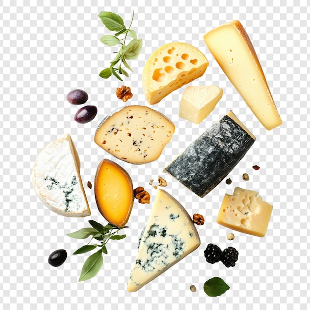 Una variedad de quesos Una delicia culinaria