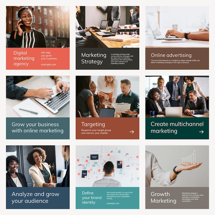 PSD Gratis various digital marketing templates psd business social media post set