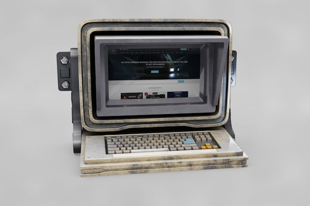 Vecchio computer mockup