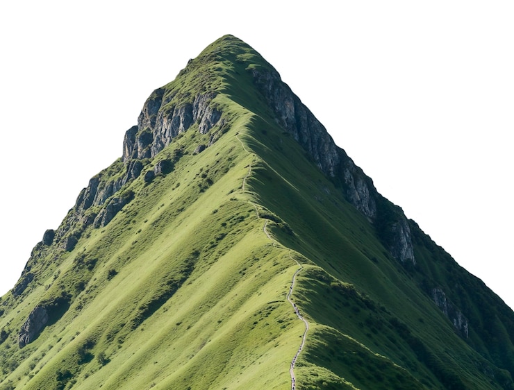 PSD gratuito veduta del paesaggio naturale di montagna