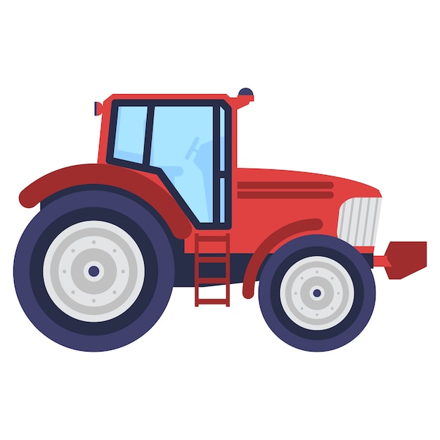 Vehículo de construcción y agricultura aislado