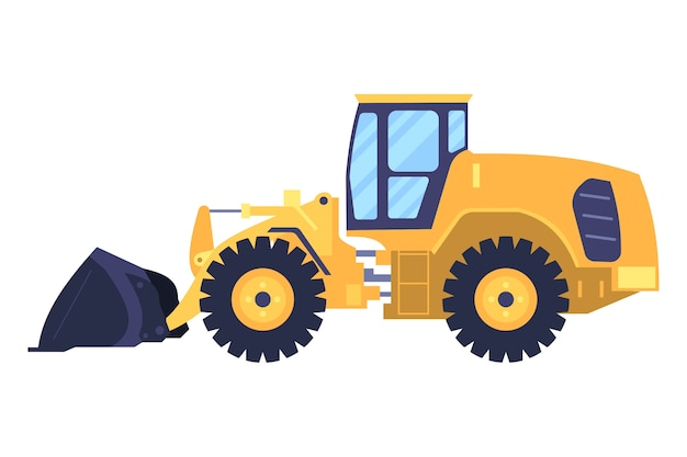 Vehículo de construcción y agricultura aislado