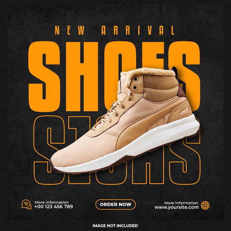 PSD gratuito vendita di scarpe per post sui social media o design di modelli di banner quadrati