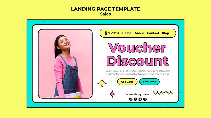 PSD gratuito vendite con modello web di sconto