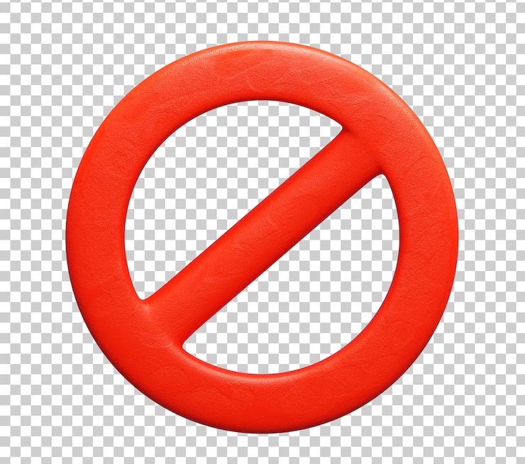 Gratis PSD verbodsbord menselijke organen 3d icon illustratie