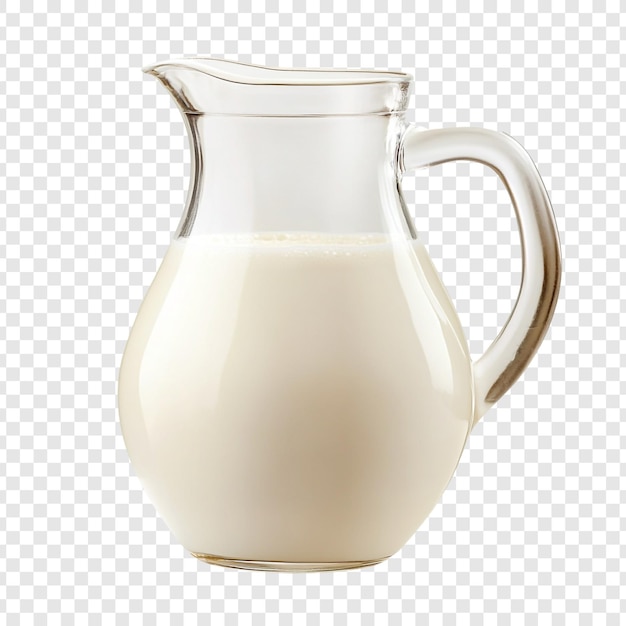 Verfrissende glazen kruik met melk
