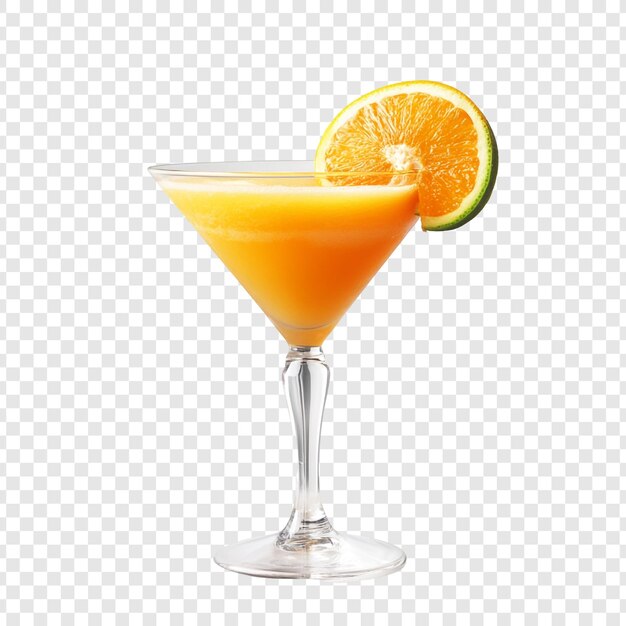Verfrissende sinaasappelcocktail in een Martini-glas