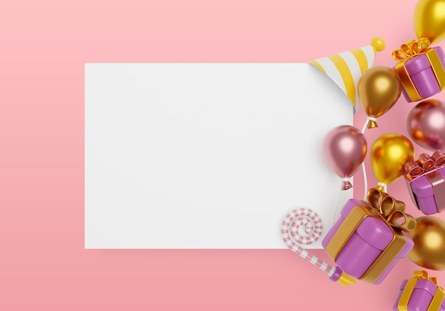 Verjaardag verkoop lege banner achtergrond