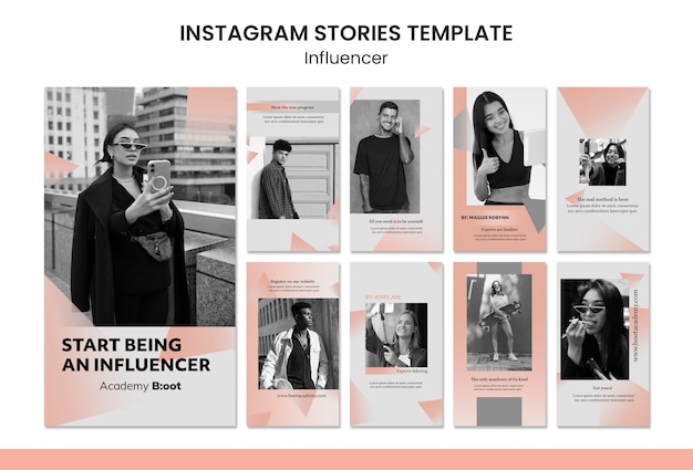 Gratis PSD verloop influencer instagram verhalen