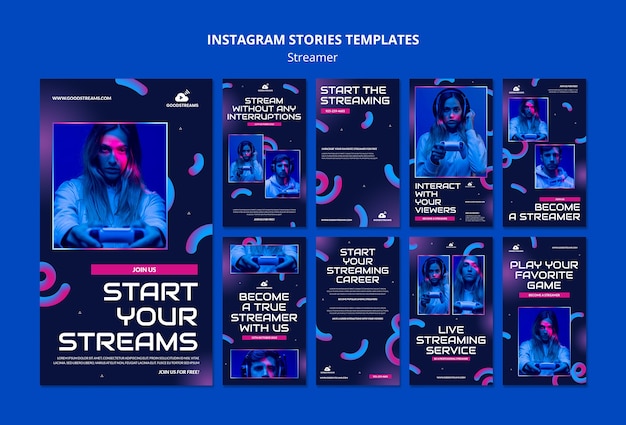 Gratis PSD verloop streamer instagram verhalen