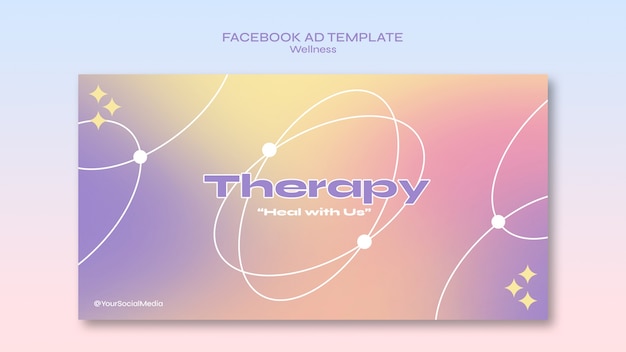 Verloop wellness concept facebook sjabloon