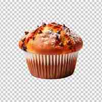 Gratis PSD verse smakelijke cupcake geïsoleerd op een doorzichtige achtergrond