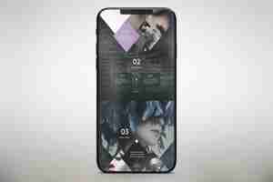 Gratis PSD verticale smartphone mock up