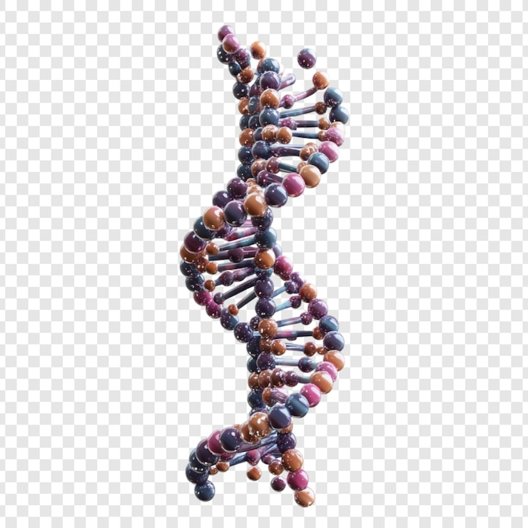 PSD Gratis vibrant dna helix swirling in cosmic colors a mesmerizing dance of life39s code